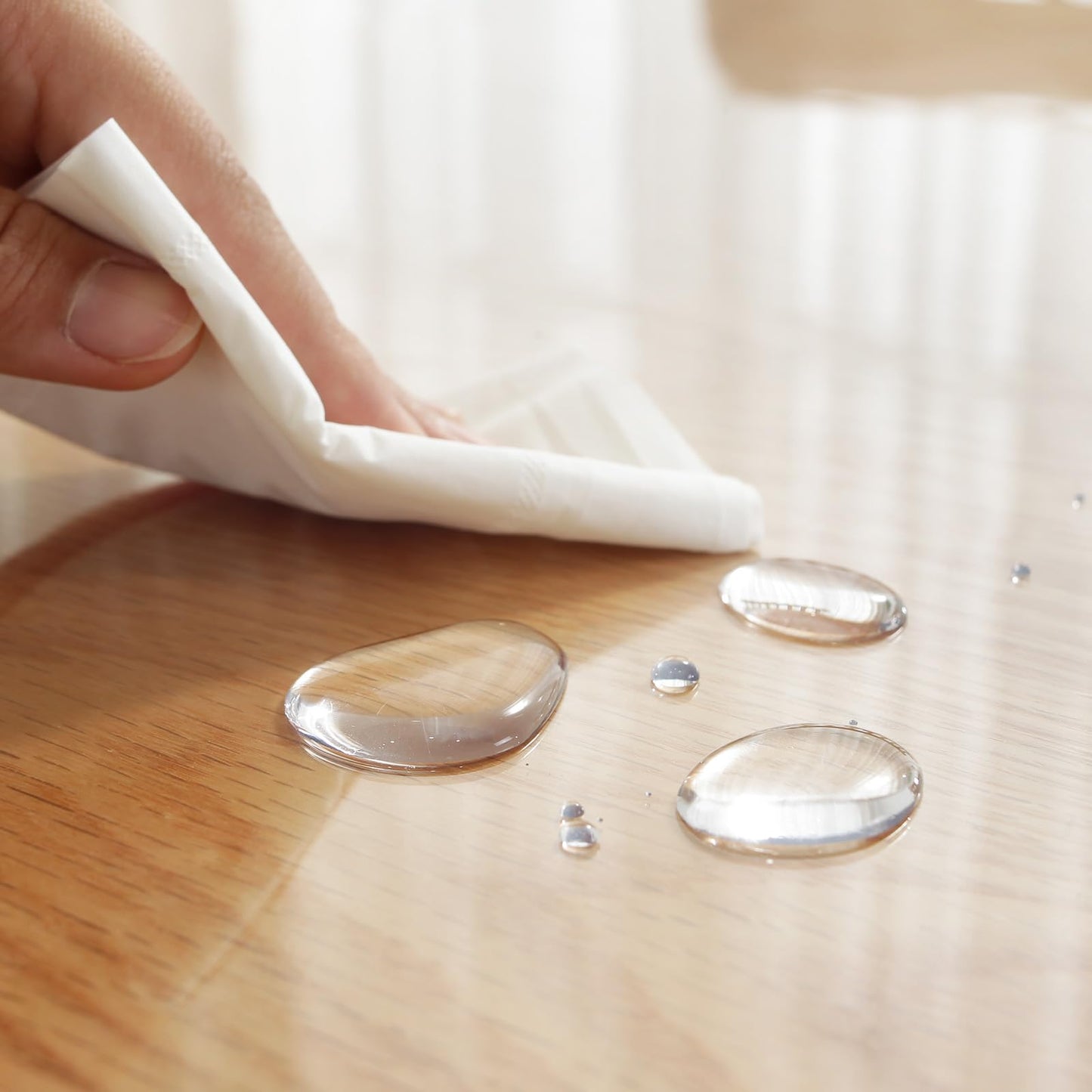 LovePads Clear Table Cover Protector, 36 x 60 Inch 2mm Thick Plastic Table Cover, Table Protector for Dining Room Table, Waterproof Dresser Cover Top for Kitchen, Coffee, Writing Desk