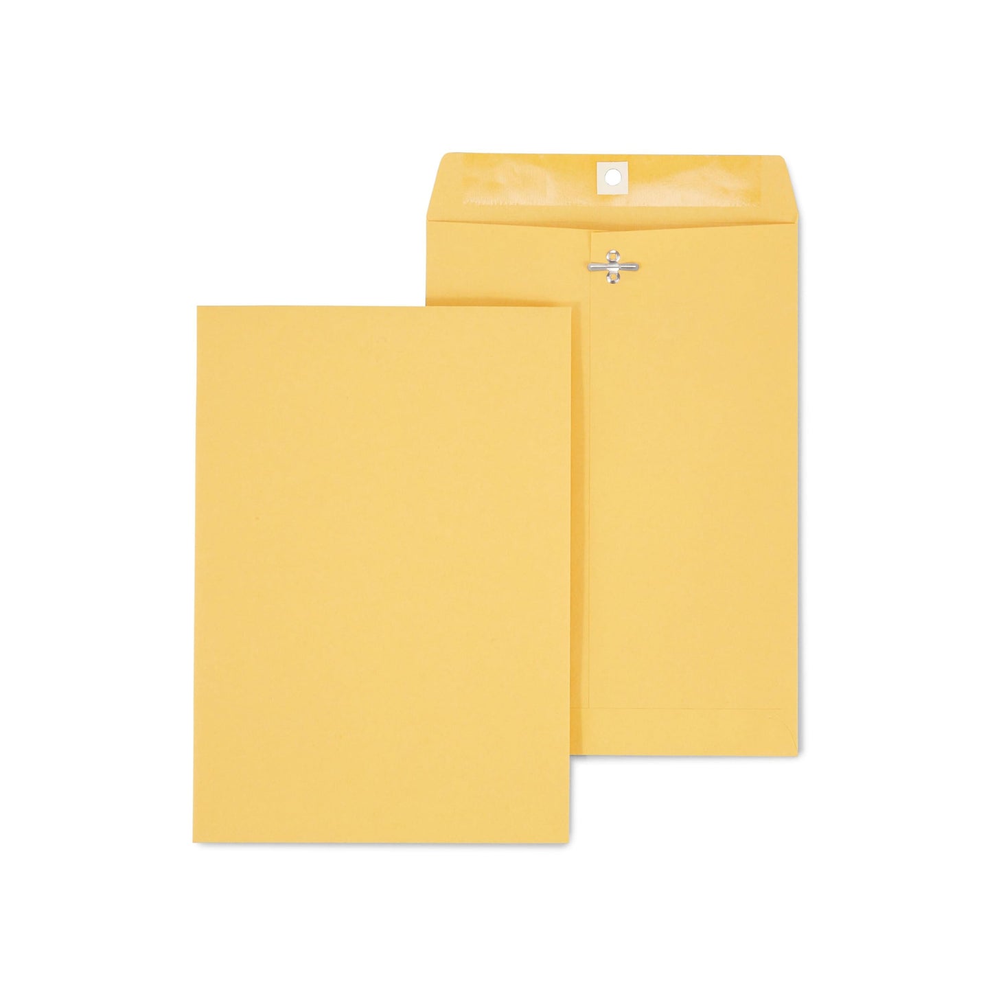 Staples 7.5 x 10.5 Kraft Clasp Envelopes, Brown, Reinforced Metal Clasp & Gummed Seal, Heavyweight Mailers, 100/Box