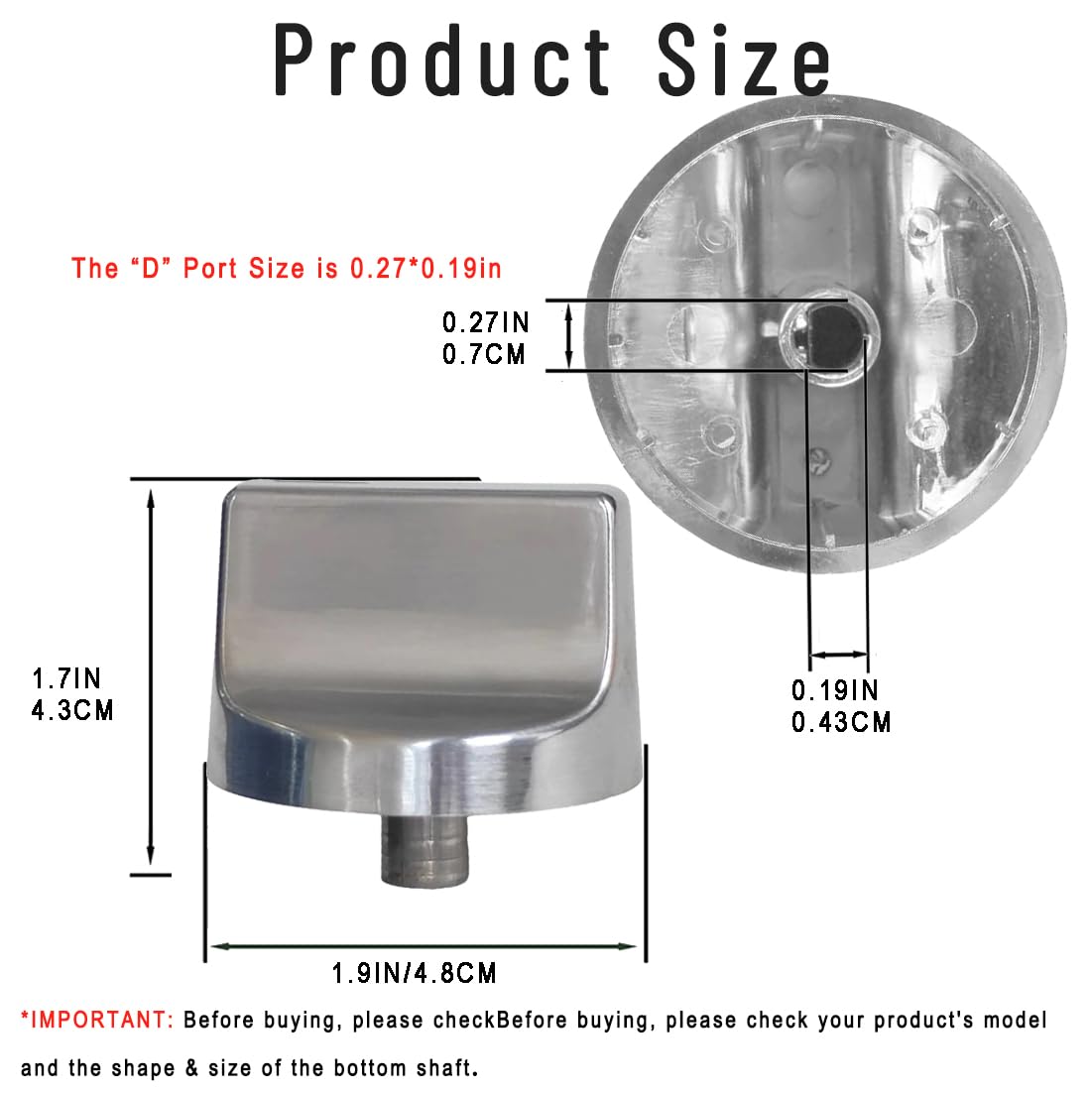 Upgraded W11366438 Stove Knobs Replacements for Whirlpool Gas Ranges WCG55US0HS00, WCG55US6HS00, WCG77US0HS00, Oven Cooktop Control Burner Knobs, Durable & Easy Installation, 5 Pack (Not Univeral)