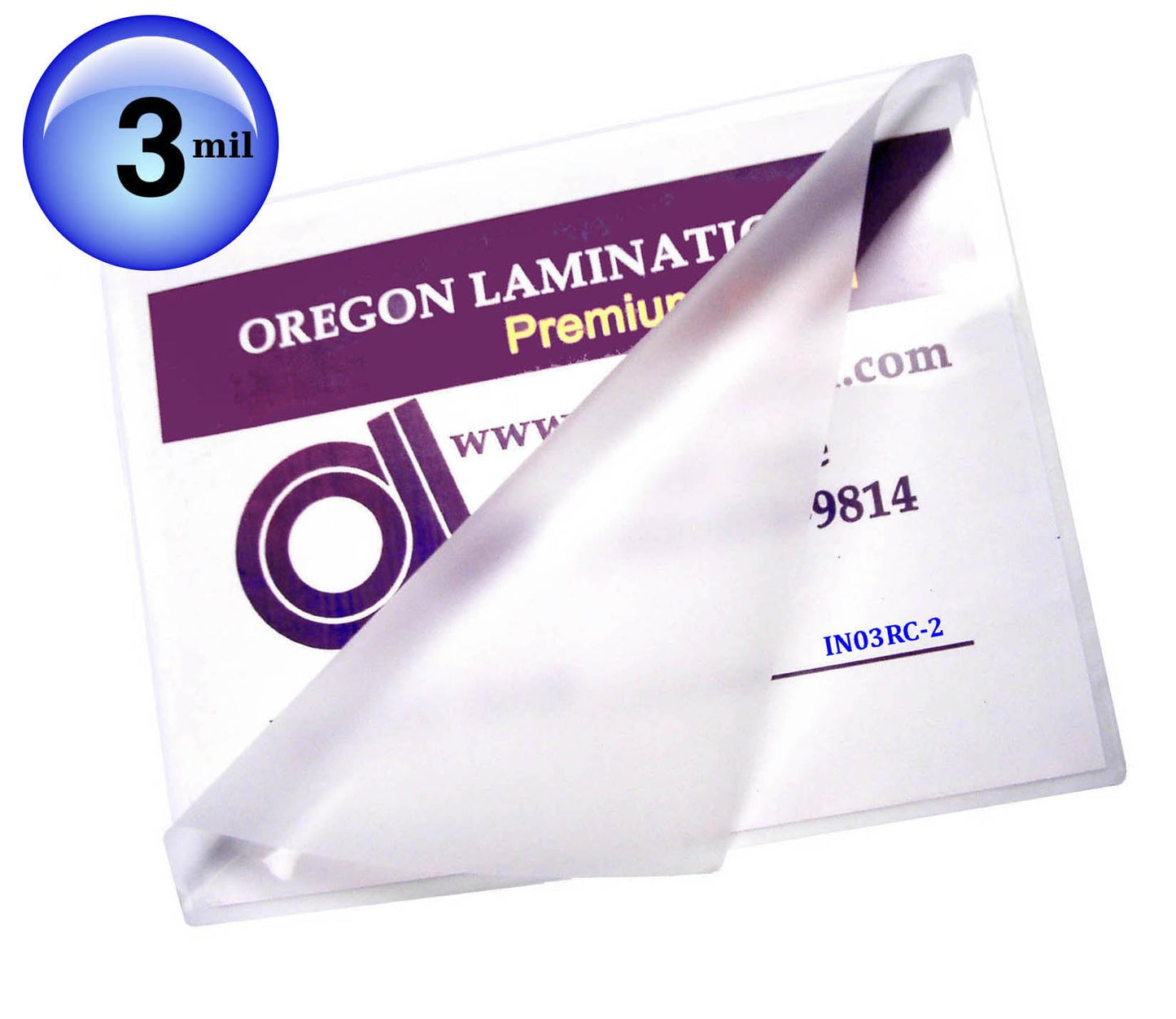 Oregon Lamination Heat Activated Laminating Pouches Half Page Size 3 Mil 2 Sides, 6” x 9” (152mm x 229mm x 75um Thick x 2 Sides) [pk of 200] for up Through 5.75” x 8.75” Sheets, Clear Gloss