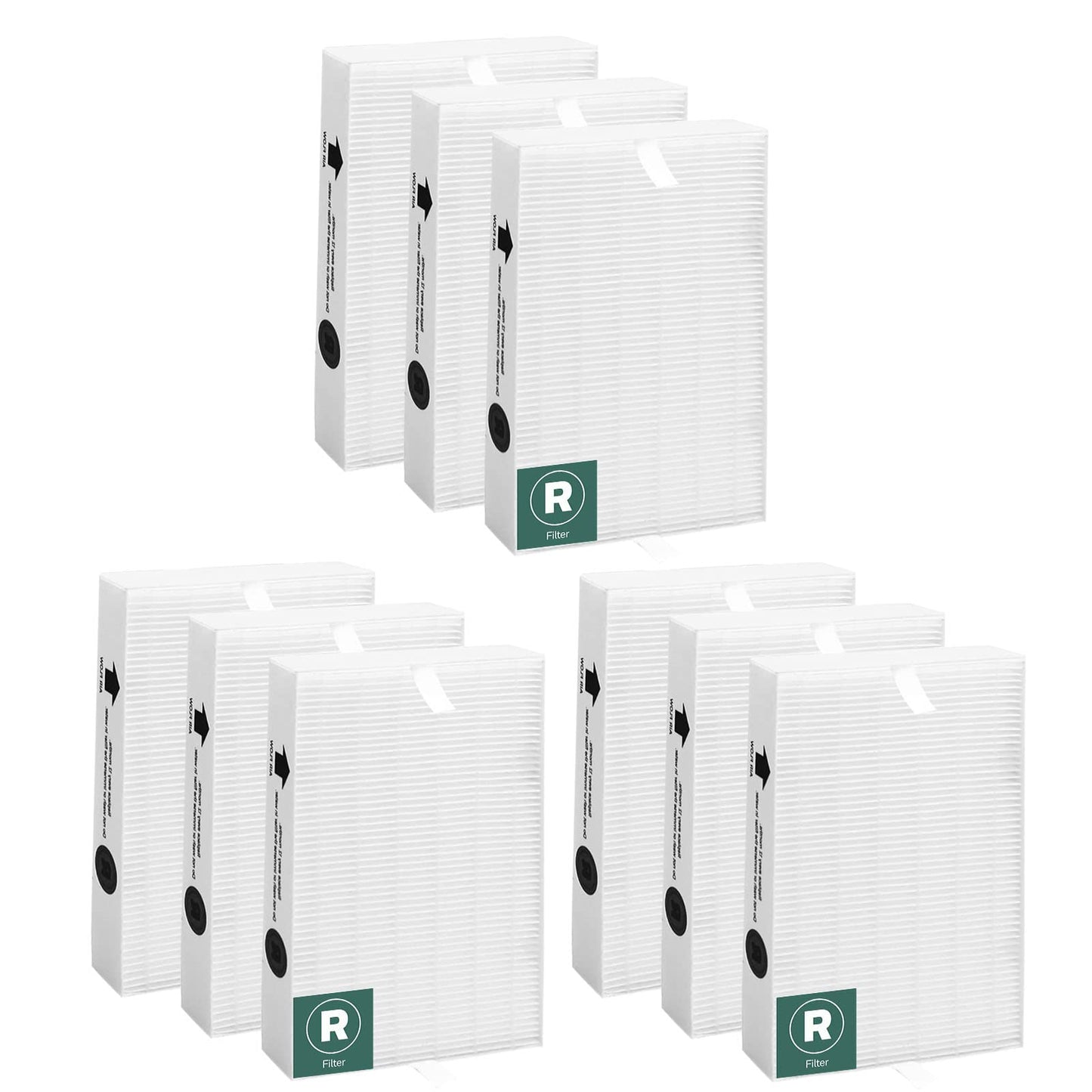 HPA300 Replacement Filters R for Honeywell HPA300 HPA200 HPA100 HPA090 Series Air Purifier, Compatible with HRF-R3 & HRF-R2 & HRF-R1, 9-Pack by APPLIANCEMATES