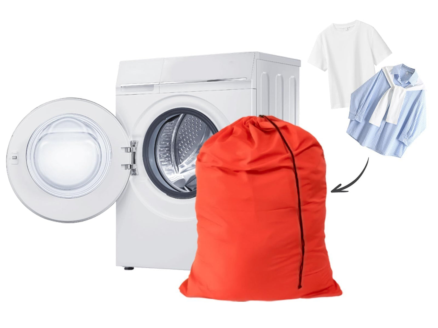 Extra Large Laundry Bag Travel Laundry Bags with Drawstring Closure Fit a Laundry Basket or Hamper for college dorm and apartment dwellers Machine Washable 30"x40" (Mixed Color 12 Pack)