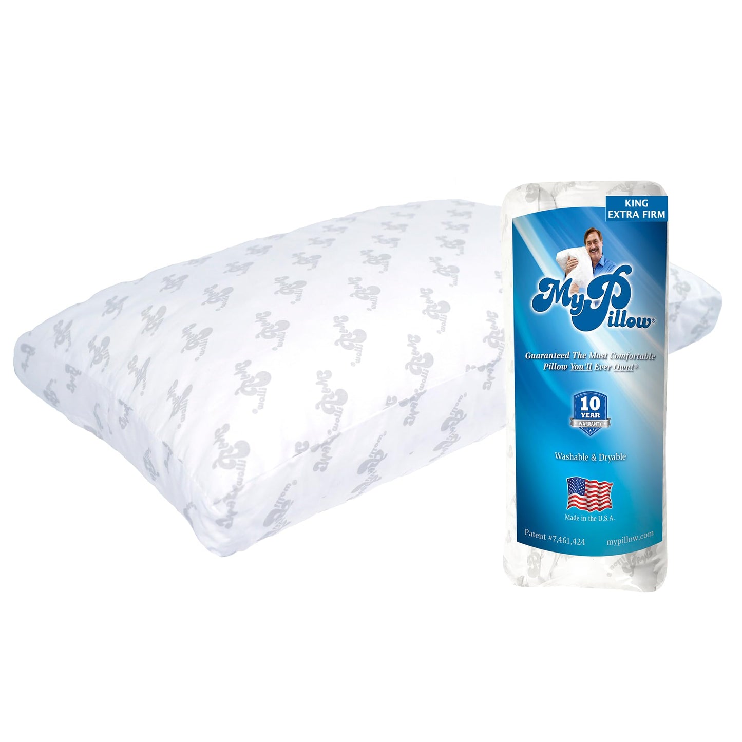 MyPillow Bedding Bed Pillows for Sleeping King Size, Gusseted for Back, Stomach or Side Sleepers - My Pillow Premium Pillow [King, Most Firm]