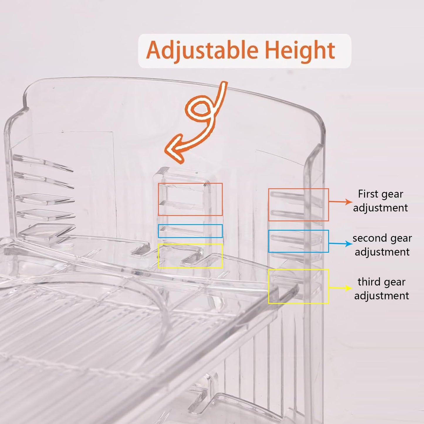 Uni HIMO 20 Pack Shoe Slots Organizer Adjustable Level Shoe Stacker Holder Storage Space Saving Sneakers Display Tray Rack for Closet (Transparent, 20 Pack)