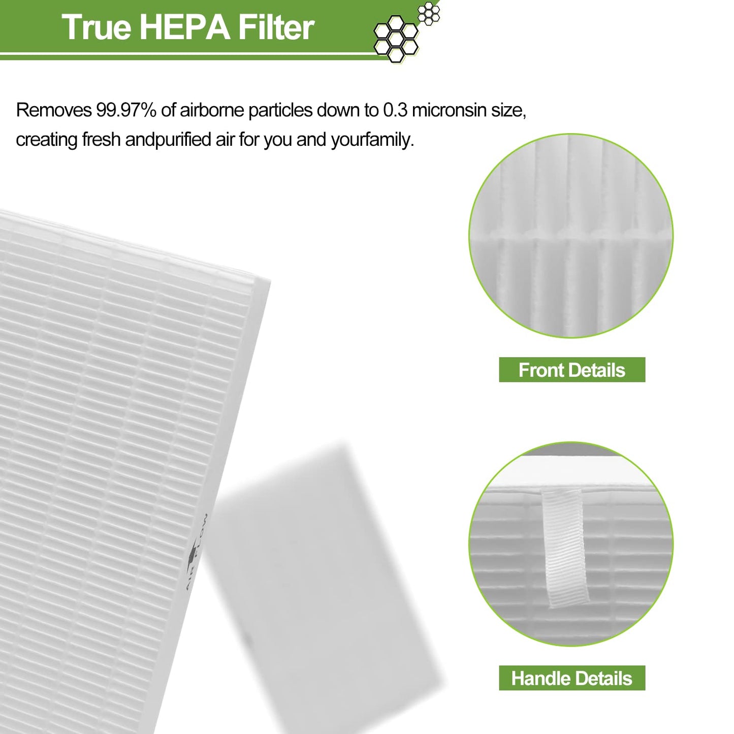 Smilyan 9 Pack Hpa300 HEPA Replacement Filter R for Honeywell HPA300 HPA200 HPA100 HPA090 Series Air Purifier, Compared to HRF-R3 HRF-R2 HRF-R1