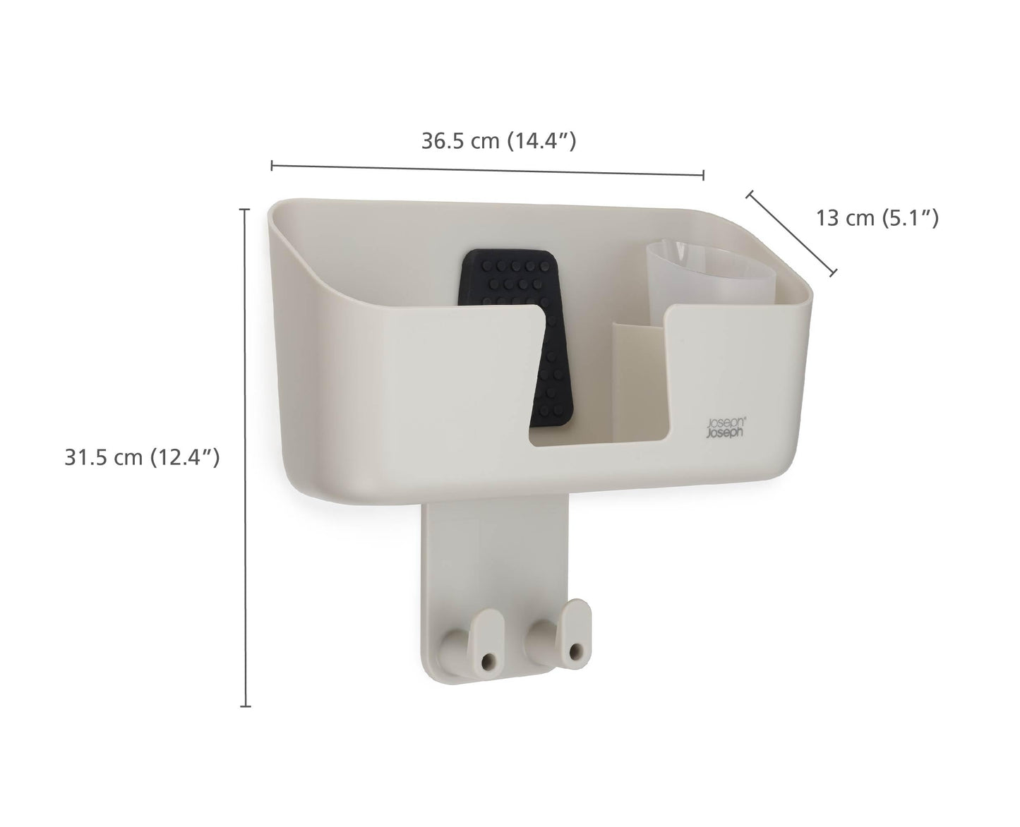 Joseph Joseph IronHub Wall mounted Iron Holder and Jug Storage Organizer with Adjustable Ironing Board Hanger, and Heat-Resistant Iron Pad