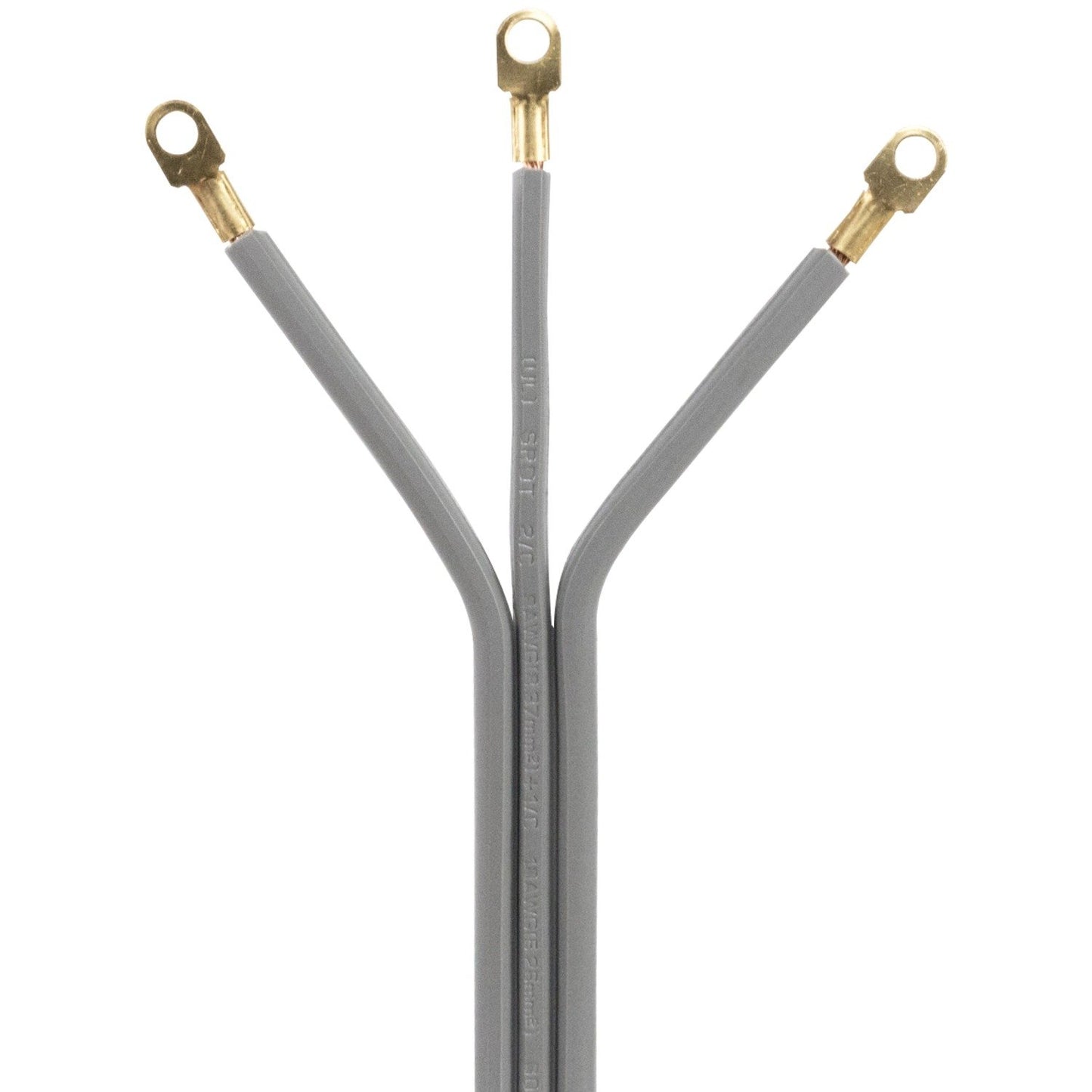 Certified Appliance Accessories 50-Amp Appliance Power Cord, 3 Prong Range Cord, 3 Wires with Eyelet Connectors, 10 Feet, Copper Wire