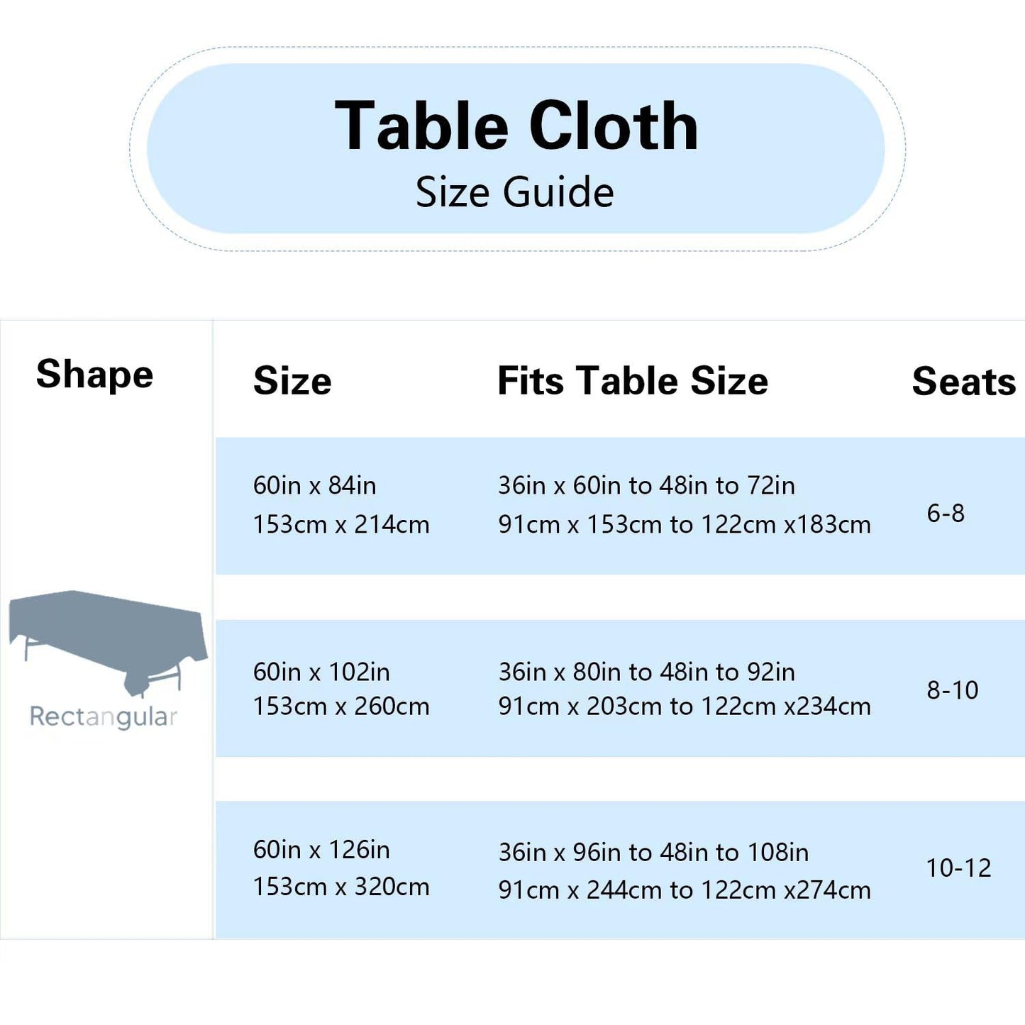FINDYOU 10 Pack White Table Cloth Rectangle Table 60 x 102 Inch Tablecloths for 6 Foot Rectangle Tables. Stain and Winkle Resistant Polyester Washable White TableCloths for Parties Wedding Dining