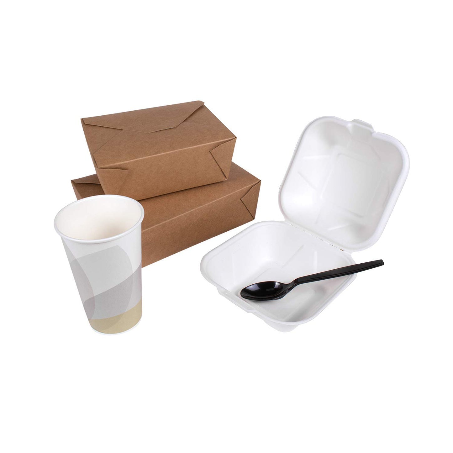 Karat [1,000 ct] Heavy Duty Plastic Spoons Individually Wrapped – Sturdy Disposable Spoons for Break Rooms & Parties – Strong, Firm for Sanitary Use | Black