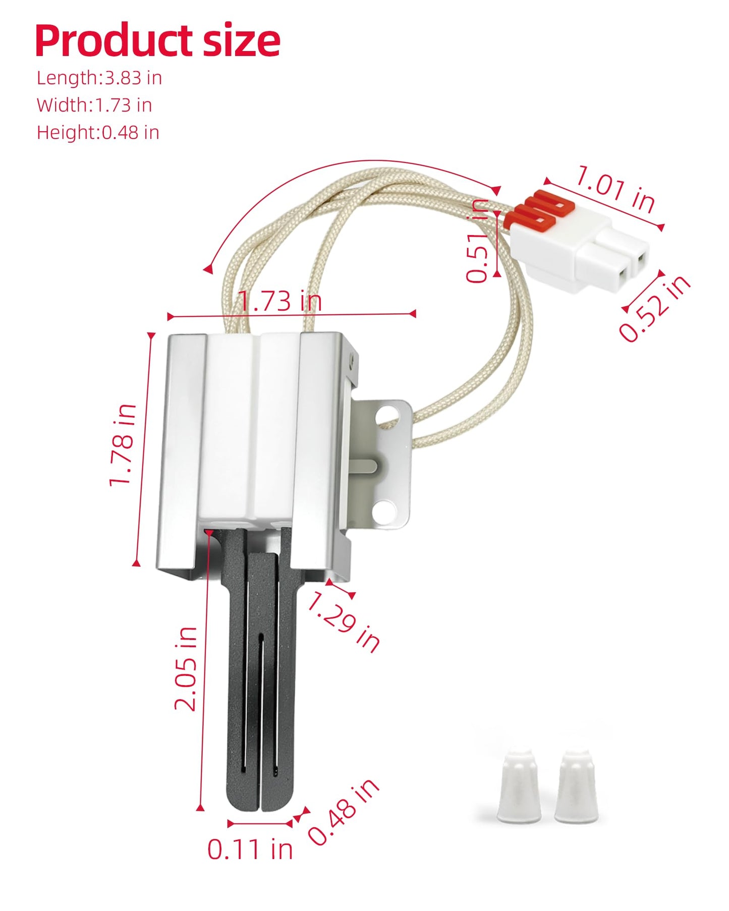 LSGL6335F LSG4511ST Gas Oven Igniter Fit For LG LSG4513BD LSG4513ST LSGL5831F LSGL5833F LSGL6337F LSGS6338F LTG4715ST SKSDR360GS SKSDR480GS SKSDR480SIS SKSGR480GS UPSG3014ST LSG4511BD LSG4515BM