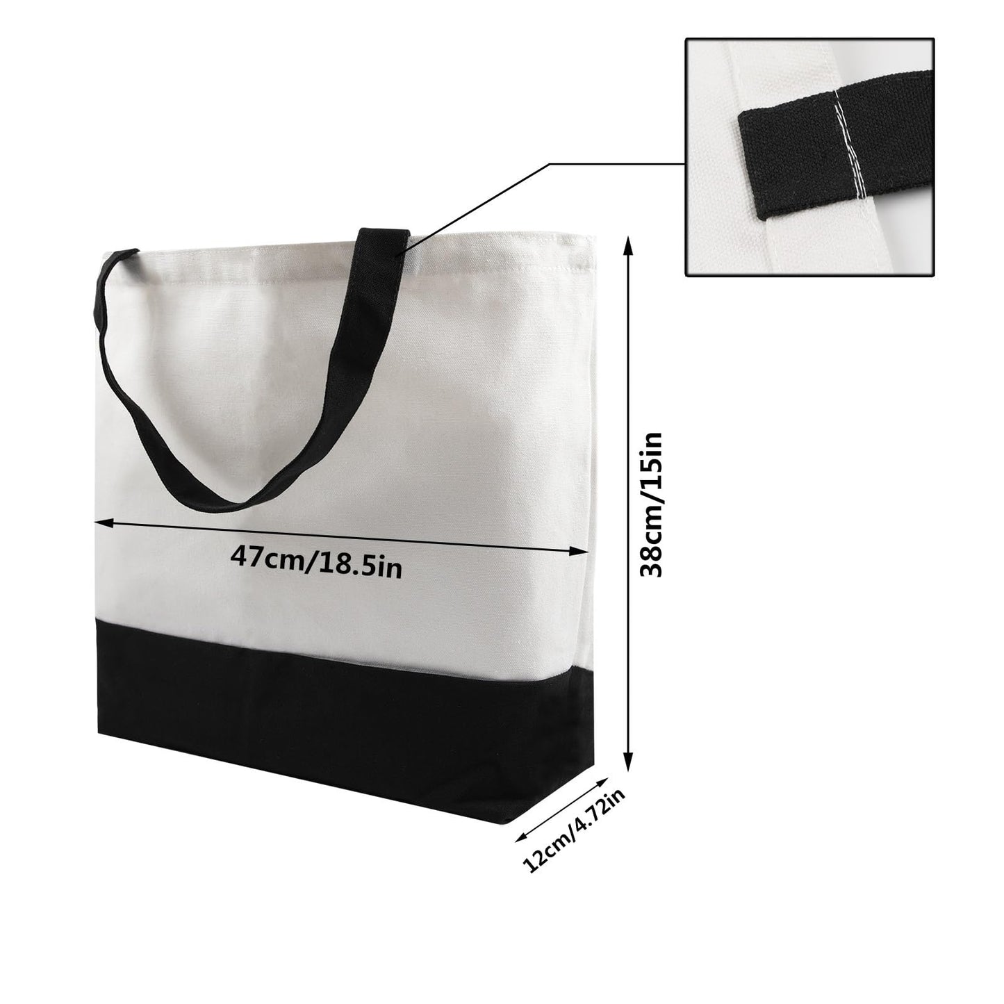 OKBA 20 pcs Sublimation Tote Bags,polyester tote bags for sublimation, blank canvas tote bags for DIY Crafting and Decorating