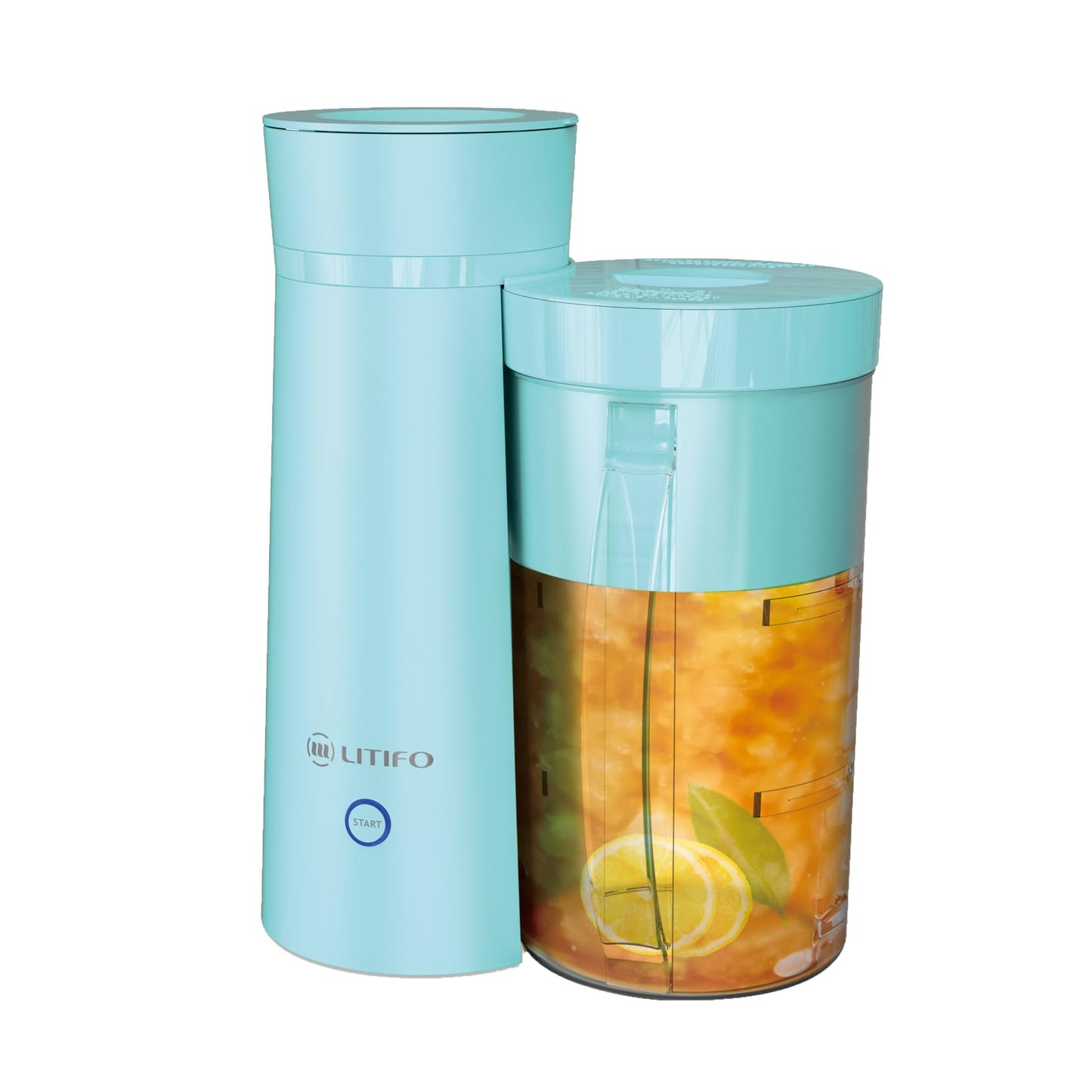 LITIFO Iced Tea Maker and Iced Coffee Maker Brewing System with 2-quart Pitcher, Perfect For Fruit Infused Tea, Lemonade, Flavored Water (Light Green)