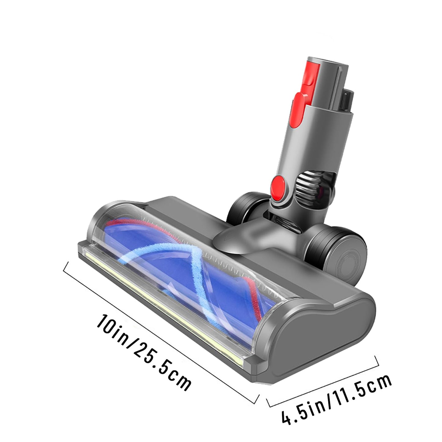 V-Shape Cleaner Head for Dyson V15 V11 V10 V8 V7 Gen5 G5 Animal Absolute - Full-Area Green LED, One Head for Hardwood and Short-Pile Carpet, Anti-Tangle Quick-Release Replacement Part