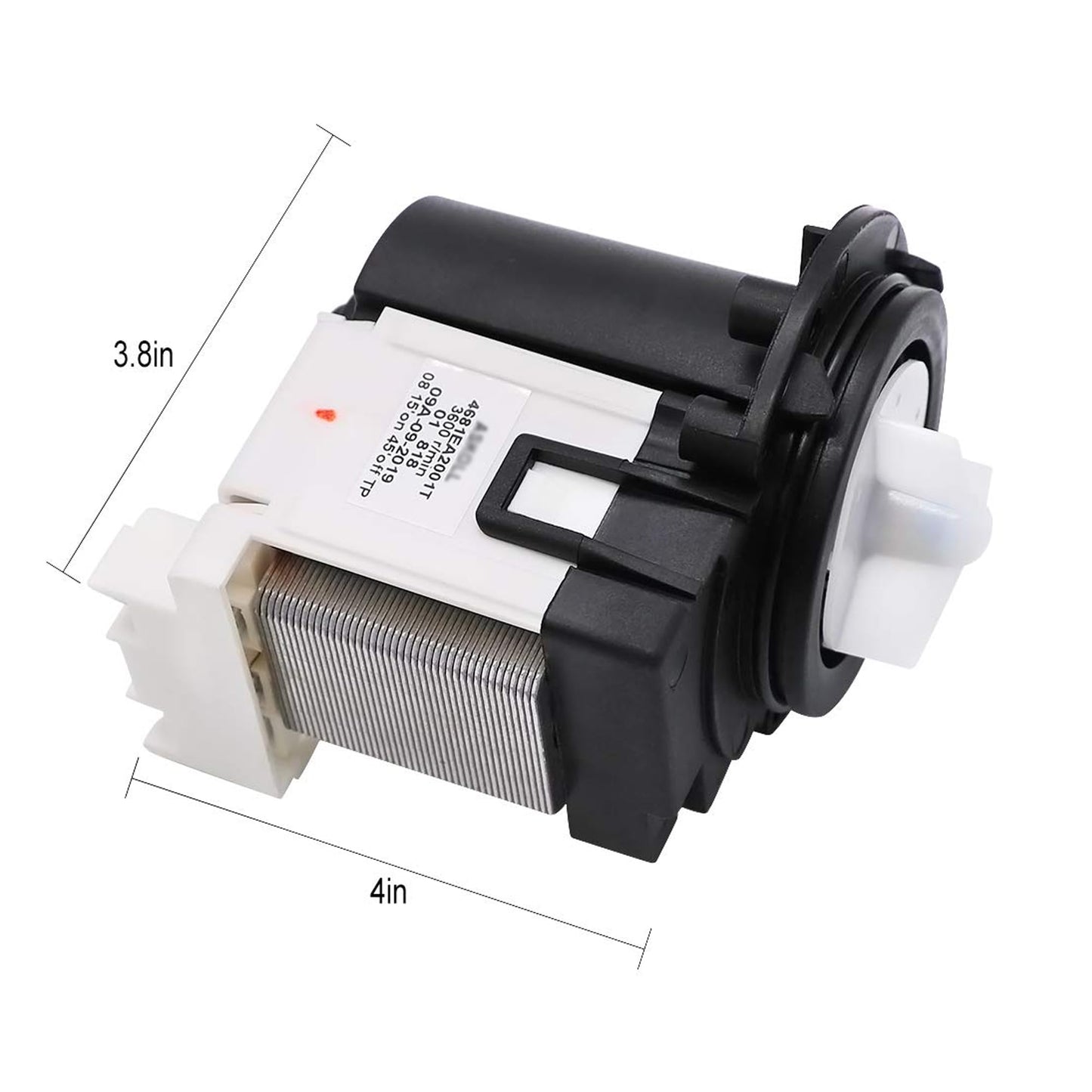 4681EA2001T WM3170CW WM3670HW WM3670HVA Drain Pump fit for LG Kenmore OEM Washer WM3997HW WM3270CW WM3770HVA WM2101HW fit for Kenmore Elite 796403119 796410733 796412722 AP5328388 Fix OE prime&swift