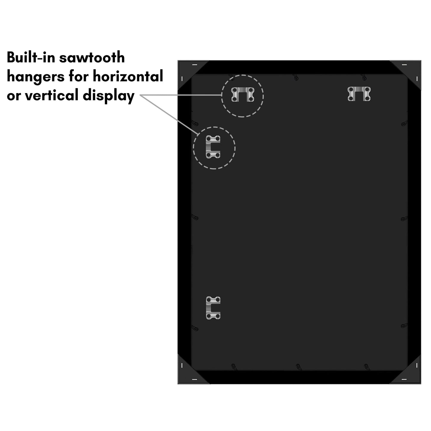 Americanflat 16x22 Picture Frame with Polished Plexiglass - Black Picture Frame - Wide Photo Frames Made of Engineered Wood for Vertical or Horizontal Wall Display - Epic Collection - Black