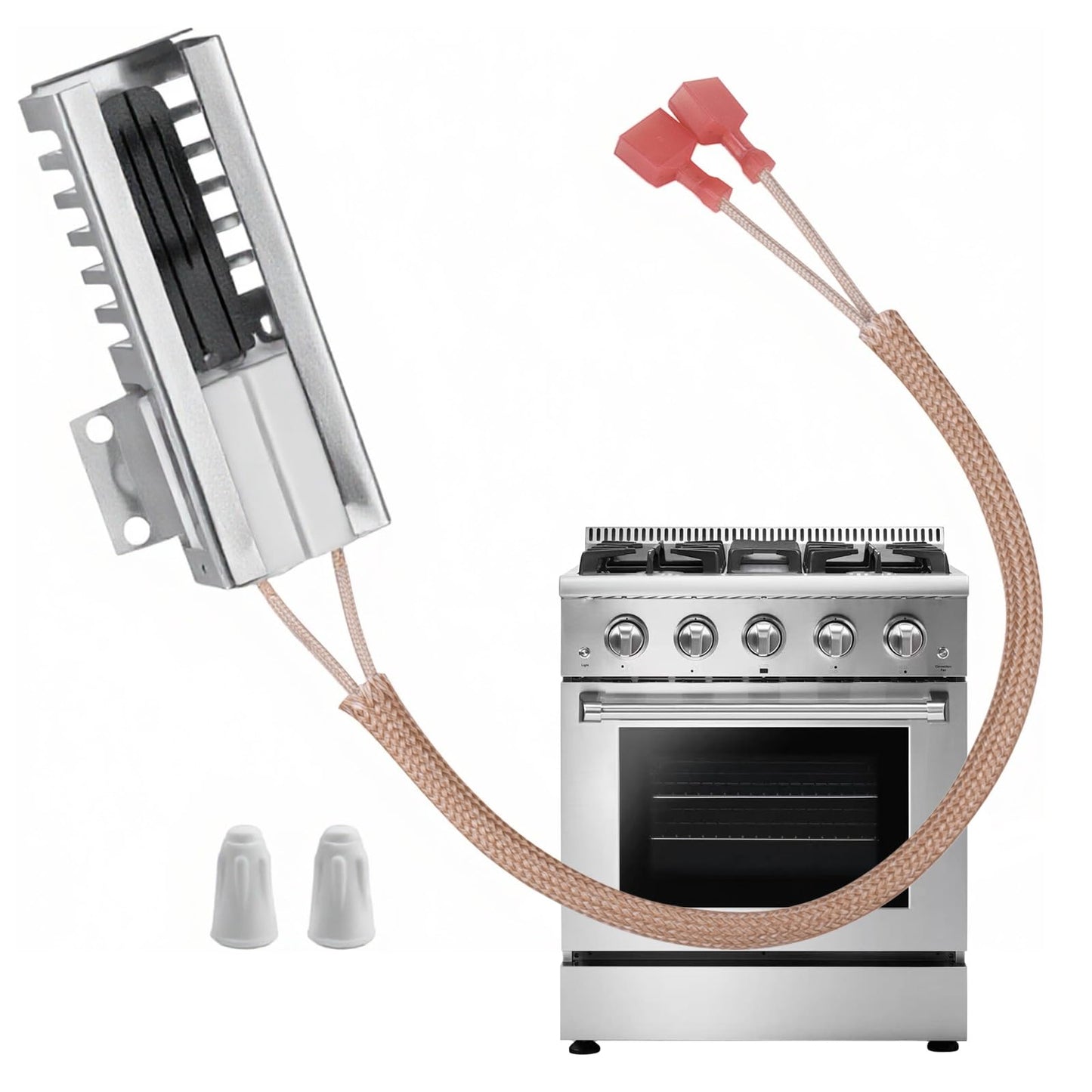 2026 New Upgraded NR038KX Gas Range Oven Ignitor Fits for Thor, HRG3026 HRG3080U HRG3031U HRG3618U HRG3609U HRG4804U HRG4808U LRG3001U – Replaces DVTH-5310 DVTH-5316 DVTH-5319