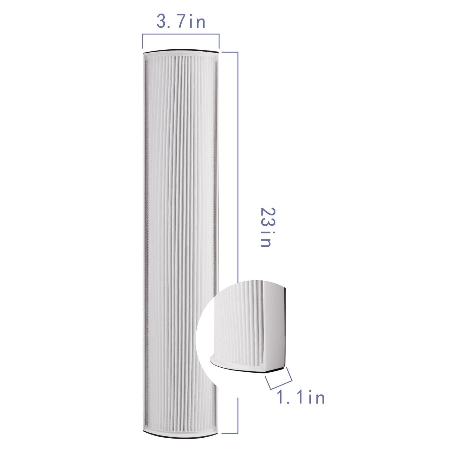 Popurure TPP240F Replacement Filter Compatible with Therapure TPP240 TPP230 Air Purifier, Compared to part TPP240F, with 2 True HEPA (H13) Activated Carbon Filter
