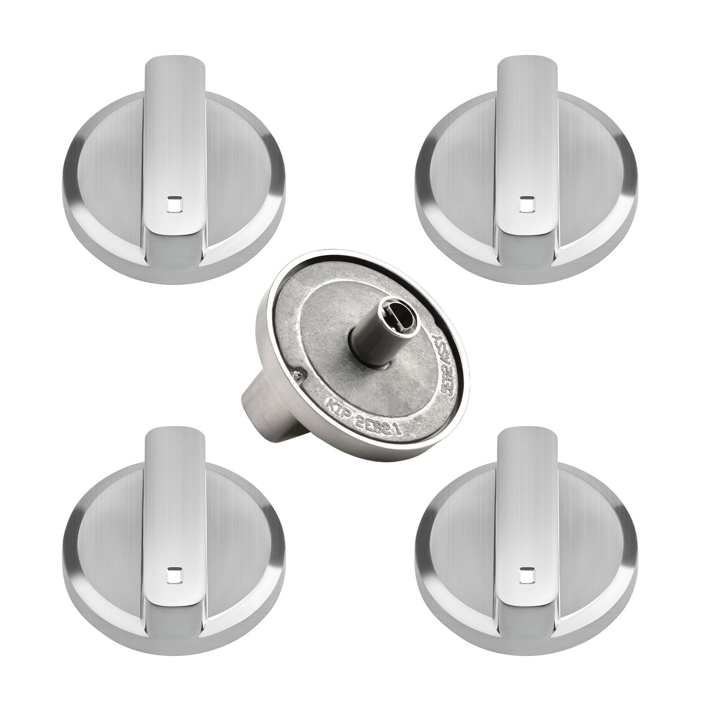 813396 Gas Stove Knobs Replaces 805071 808472 Compatible with Wolf Cooktop Burner Knobs Stainless Steel Knobs CT36G CT36G/S CT36G/S-LP (5PCS)