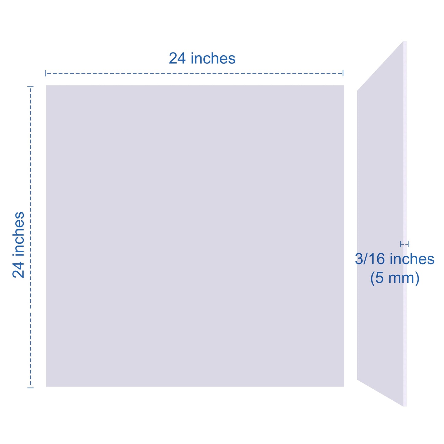 Foam Board 24 x 24 x 3/16" (5mm) - 12 Pack - White Poster Board, Acid Free, Double Sided, Rigid, Sign Board Foamboard for Mounting, Crafts, Paintings Prints, Art, Display, Presentation and Projects