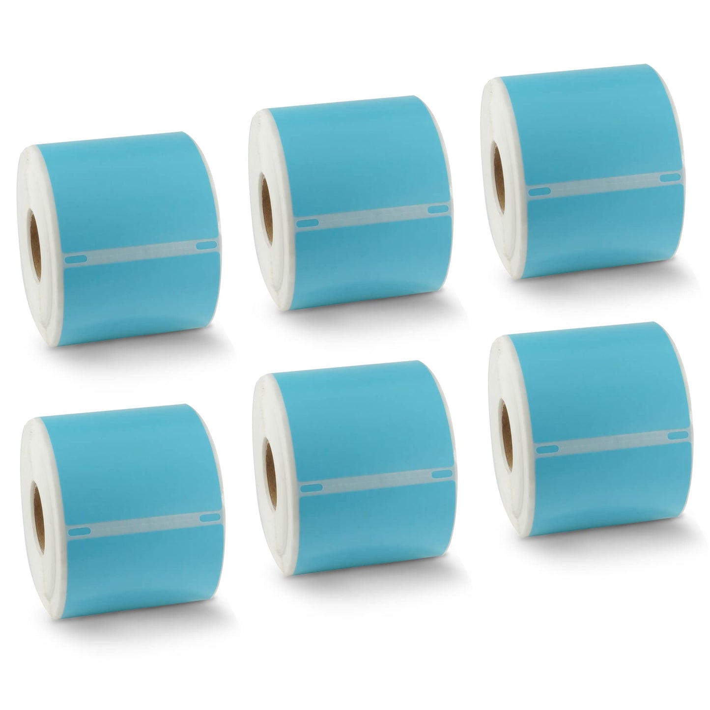 BETCKEY - Compatible DYMO 30256 (2-5/16" x 4") Replacement Shipping Labels - Compatible with Rollo, DYMO Labelwriter 450, 4XL & Zebra Desktop Printers[6 Rolls - 1800 Labels, Light Blue]