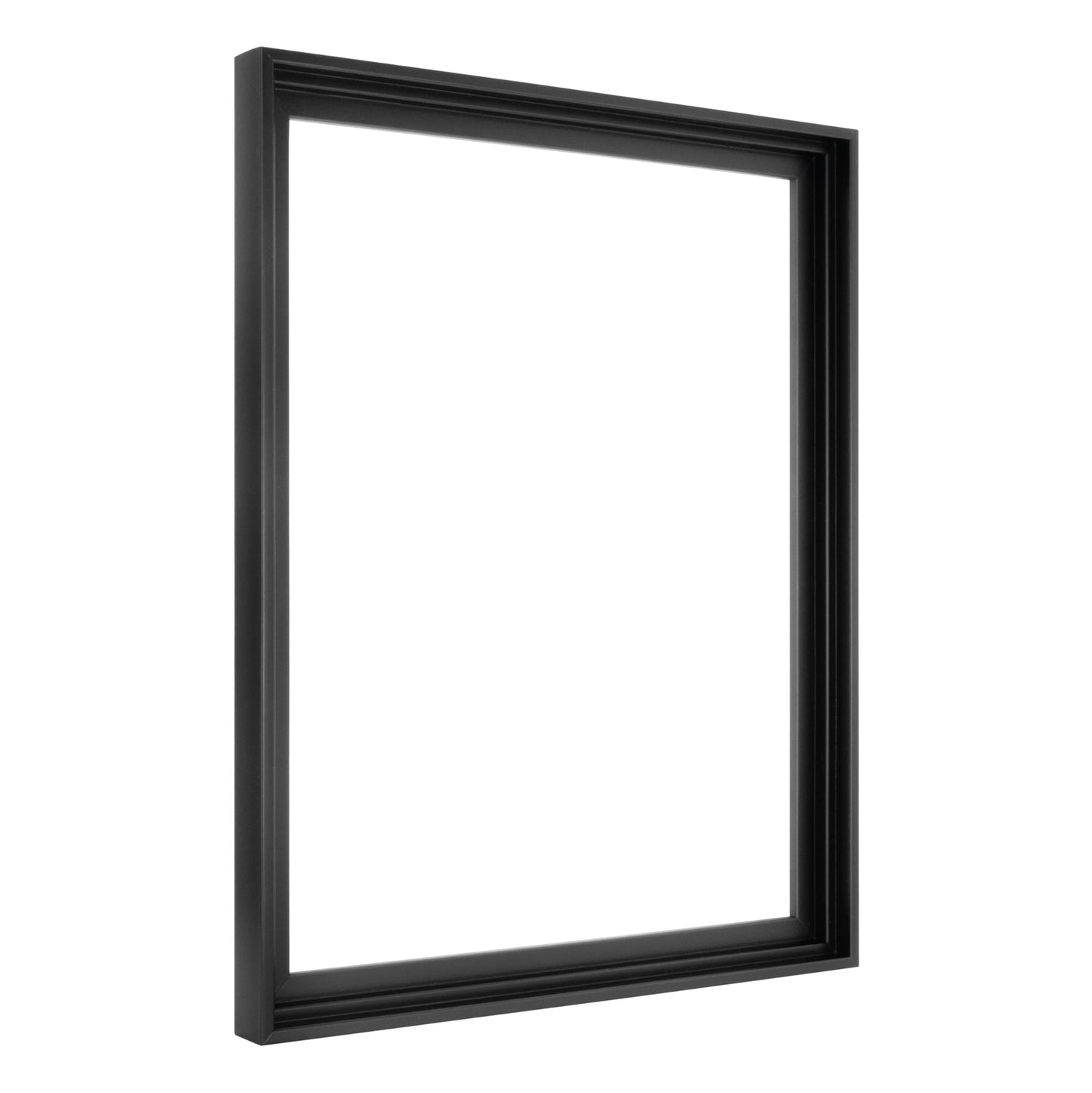 MCS Canvas Float Frames 16x20 Frame, Black Frame for Finished Canvases, Vertical & Horizontal Wall Hanging Large with Adhesive for Canvas Paintings (1-Pack)