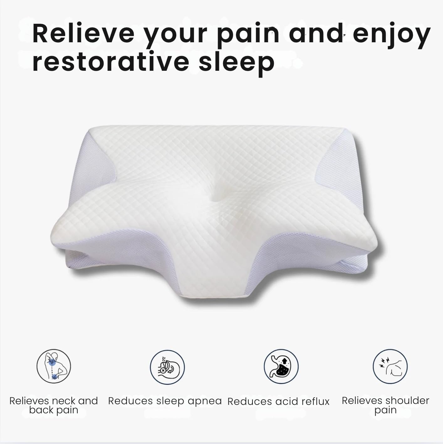 Imgjsx Neck Pillow Hospitality Collection, Cervical Neck Pillow for Neck Pain Relief, Support Your Head, Neck, Pine, Shoulders, Proper Alignment Ergonomic Pillows