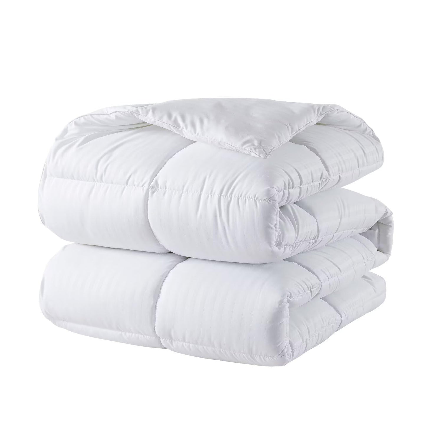 DOWNCOOL Comforters Oversize King Size, White All Season Duvet, Lightweight Quilt, Down Alternative Hotel Comforter with Corner Tabs (White, Oversize King 116x98 Inches)