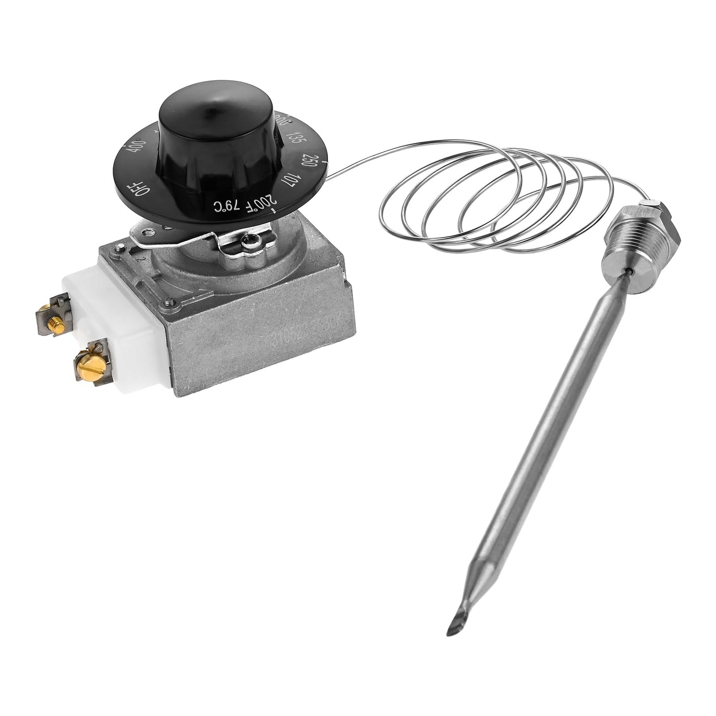 HZ-MONSTAR RX-2-24 Thermostat for Deep Fryer, Minivolt Thermostat Control for Fryer 3/8" Mpt Stuff Box Compatible with ADCRAFT Parts Fits Gas Fryer Adcraft Atosa 301030004 Robertshaw 5300-402 200-400F
