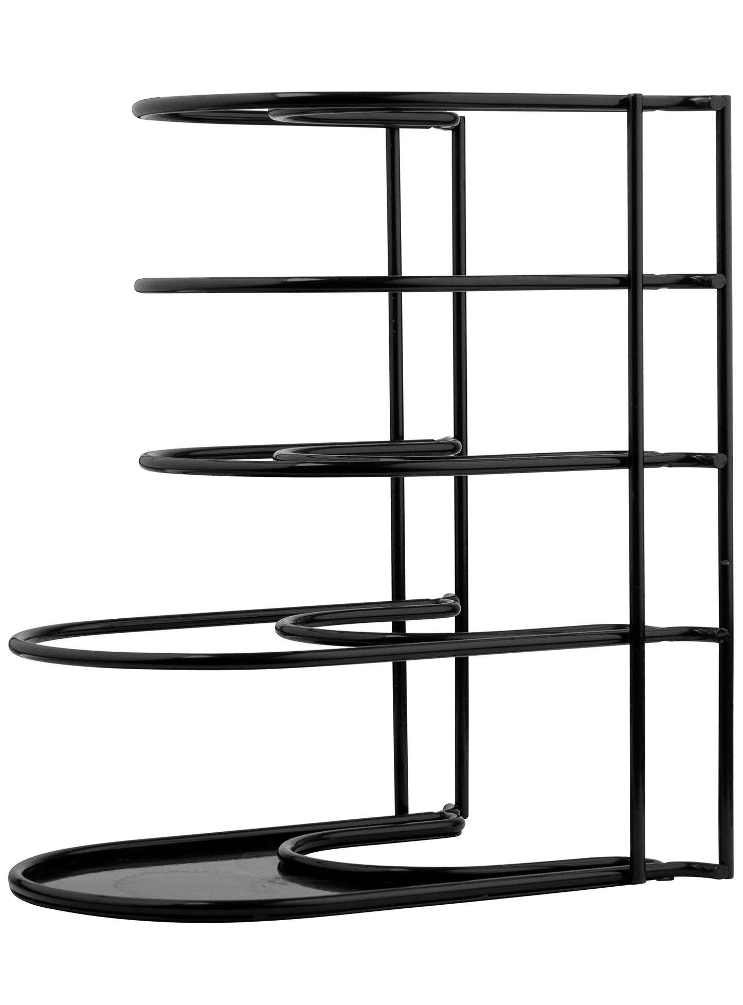 Cuisinel Heavy Duty Pots and Pans Organizer Rack - 12.2"-Inch Tall - 5 Tier Rack - Holds 60 LB - Cast Iron Skillets, Griddles, Shallow Cookware - Space Saving Kitchen Storage - No Assembly Required