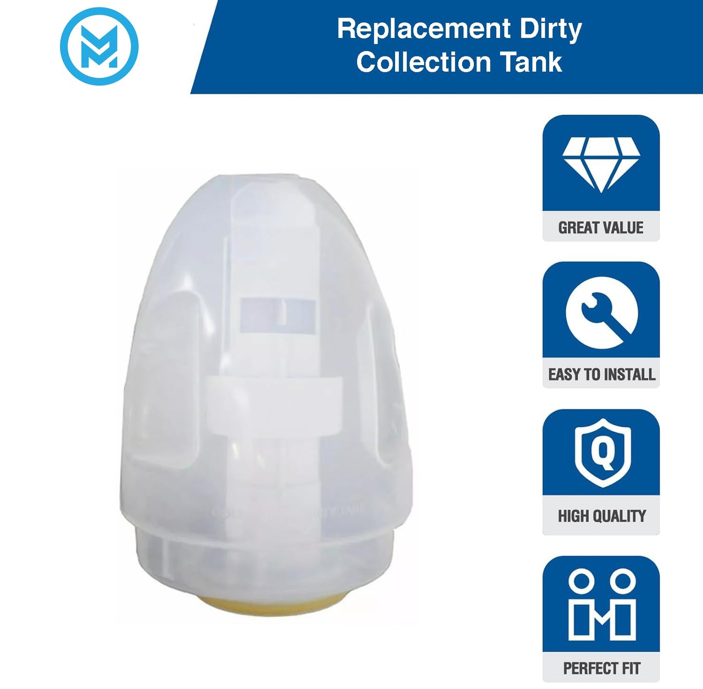 Replacement Dirty Water Tank for Bissell Little Green Portable Carpet Cleaners – Fits 1400, 3353, 3369 Series – Replaces OEM #2037144