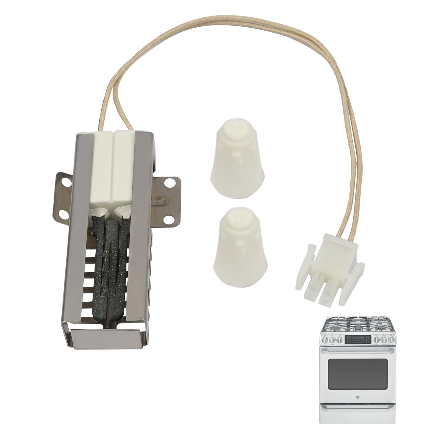 Promrmr Igniter Glowbar Broil WB13X25261, WB13K10020, Fit for GE Hotpoint Gas Range Oven Igniter Replace 4338051, AP5986241, EAP11725182, PS11725182, PD00025313 Range Broil Igniter