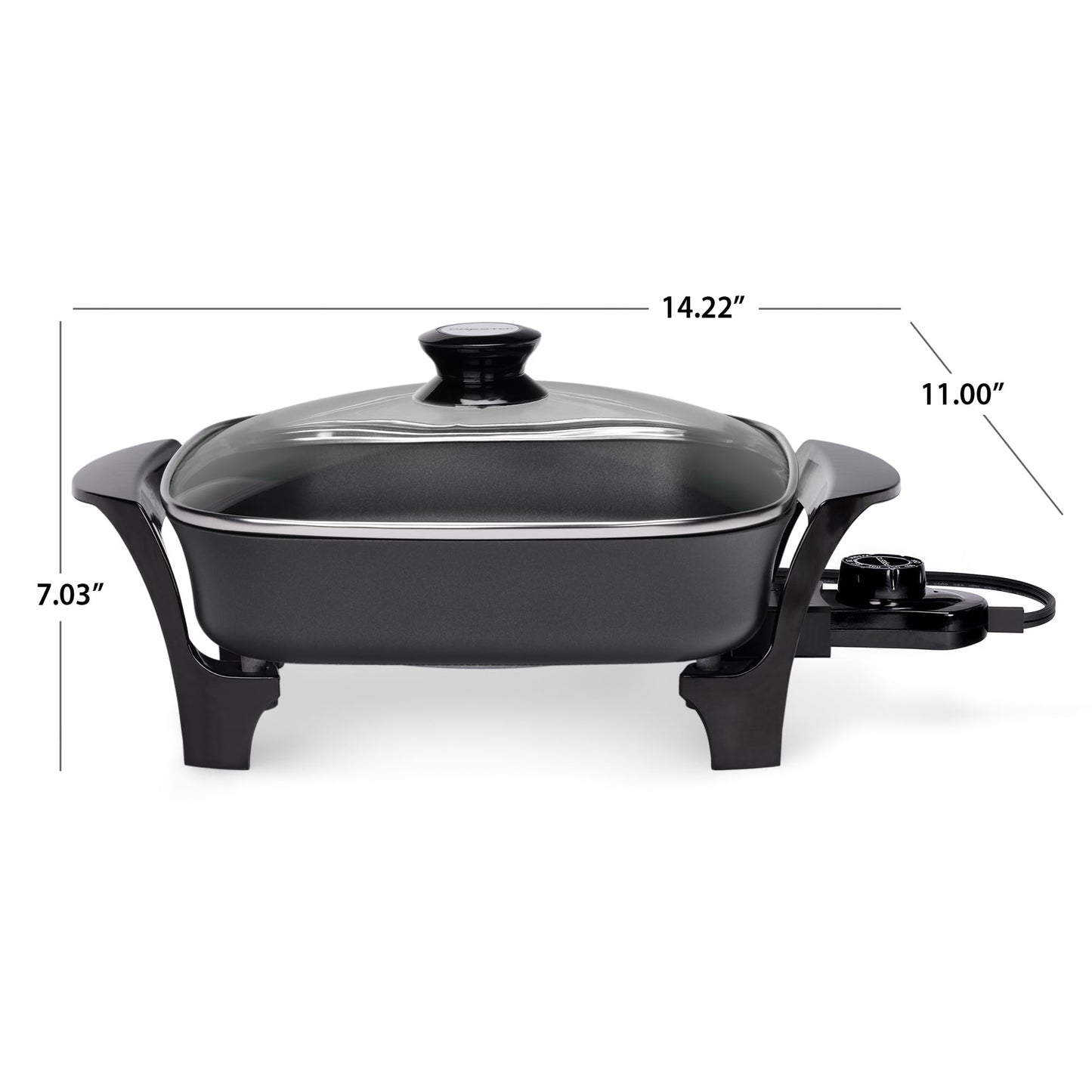 Presto 06626 11 inch Electric Skillet w/glass lid