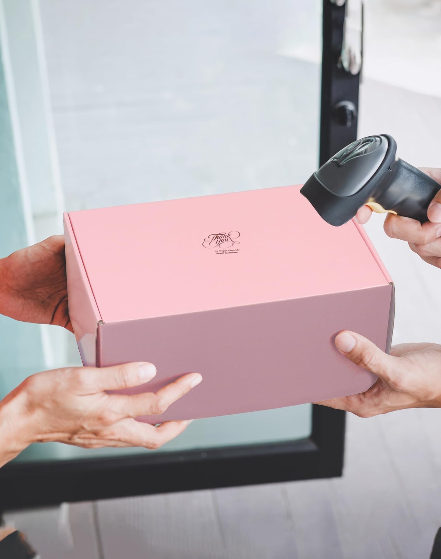 TryDrem Shipping Boxes 9x6x2 Inch, Set of 45, Cute Pink Corrugated Cardboard Boxes, Mailer Packaging Boxes for Small Business Gift Literature Shipping