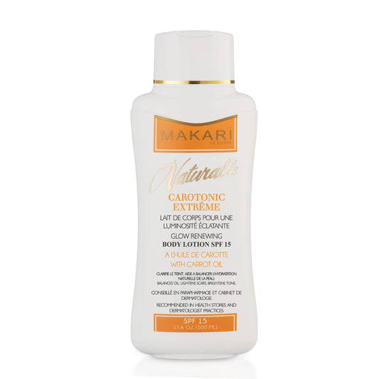 MAKARI Carotonic Extreme Body Lotion (17.6 oz) | Fights Excess Oil Production | Helps Fade Body Scars and Marks | Skin Brightening Formula | Helps Resist Aging and Promotes Healthy Radiance