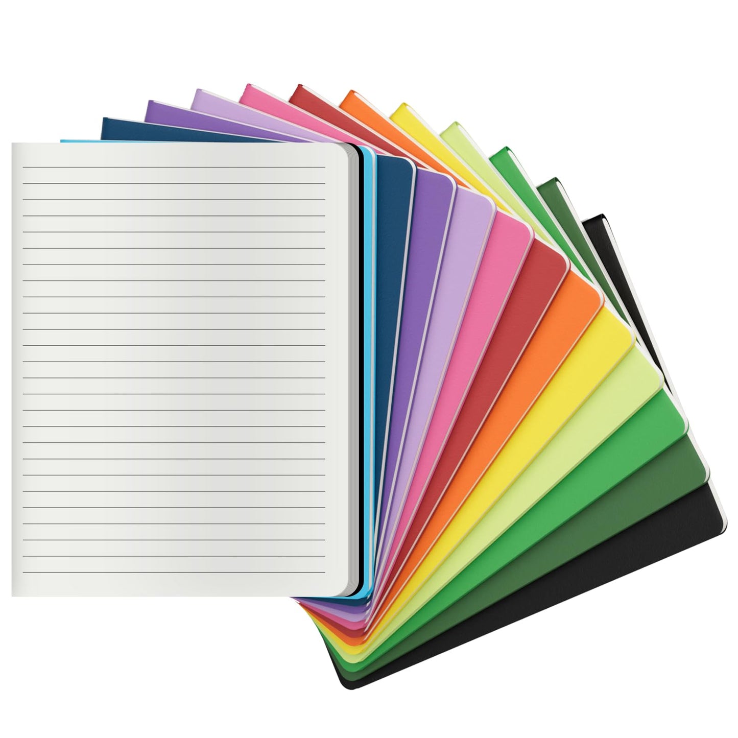 XYark Large Colorful Notebook Journals Bulk, College Ruled, Lined Paper, 8.5x11 inch, 60 Pages, Journal Set for Travelers, Students and Office, Composition Diary Subject Notebooks Planner, 12 Pack