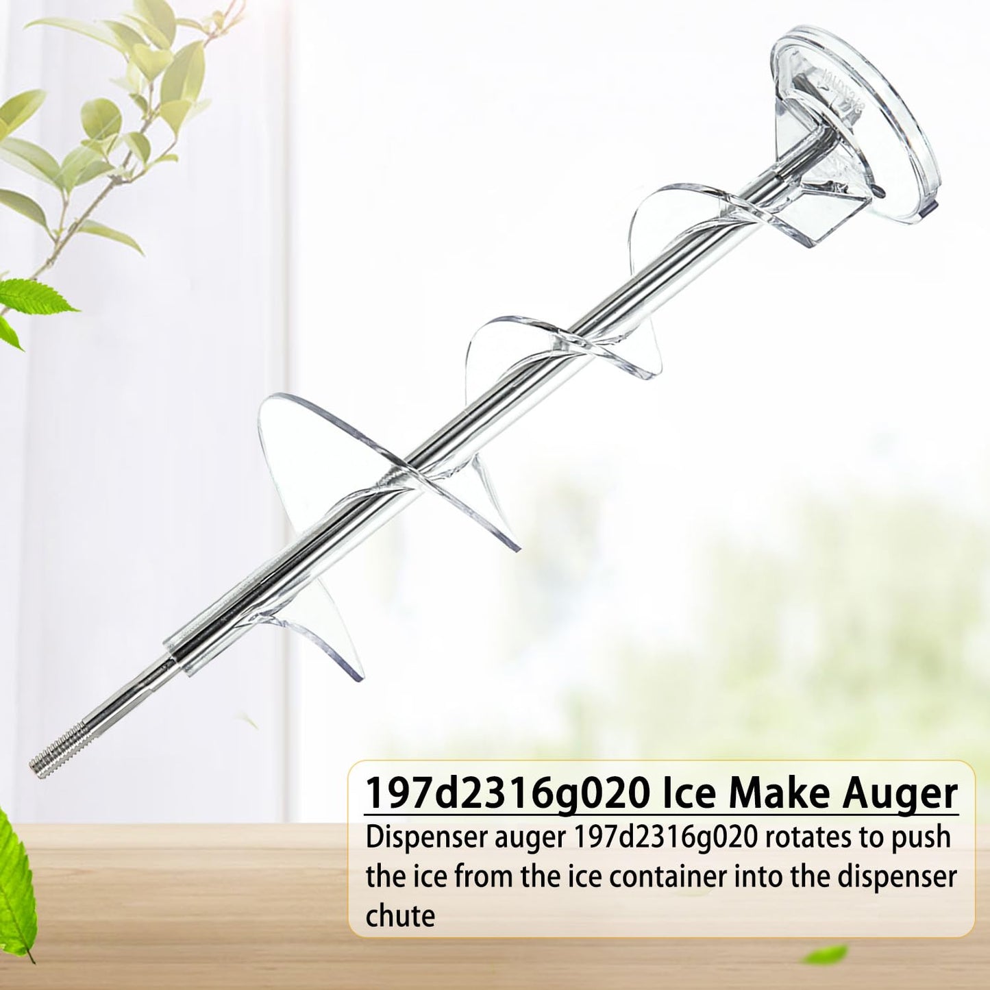 197d2316g020 Ice Make Auger by SupHomie - Compatible with GE Hotpoint Refrigerator Ice Bucket Auger