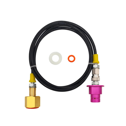 Soda Terra Machine Co2 Adapter Quick Connector Adapter Plastic Hose Compatible with Terra DUO Art Gaia Series (60inch)