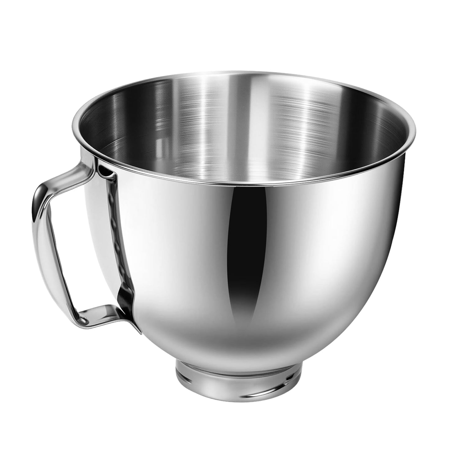 PQPO 5 Quart Stainless Steel Mixer Bowl Compatible with KitchenAid Tilt-Head Stand Mixer, Replacement Mixing Bowl,Dishwasher Safe
