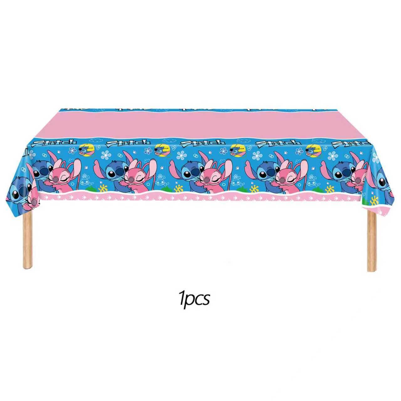 88PCS For Stitch Party Supplies: 6 Hanging Swirls, 20 Napkins, 20 Cups, 20 Plates （9 inch）， 20 Plates 7（ inch）, 1 Banner, 1 Tablecloth for Stitch Birthday Party Decorations