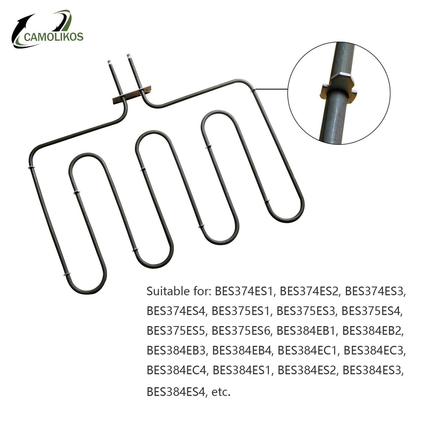 318254906 Oven Heating Element 318254901 Bake Element Fits for Electrolux Frigidaire Kenmore Electric Ranges Replaces for 318254909 1259831 318254901 AP4298966 PS1992188 Rated 3400 watts 240 Volts