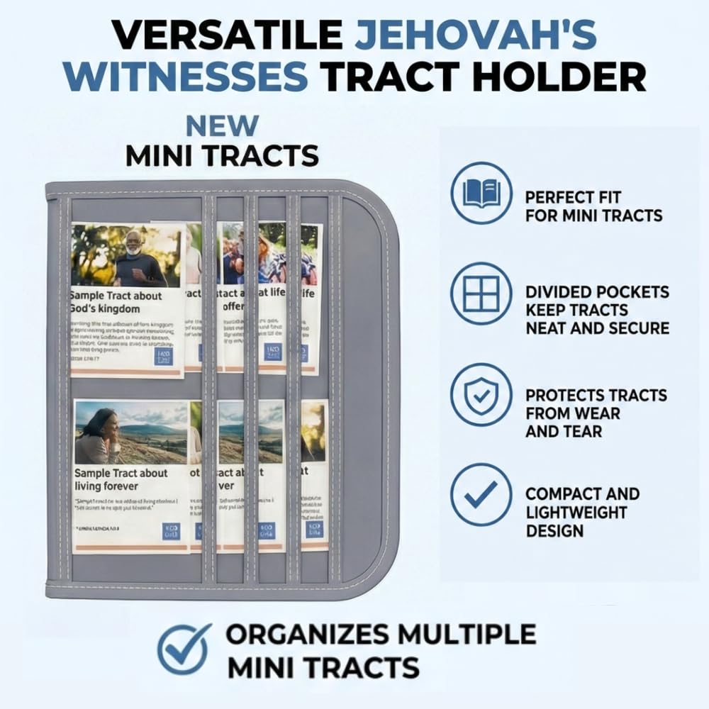 JW Magazine and Tract Holder, jw.org accessories, JW Field Service Supplies, Jehovah Witness Ministry Supplies, Ministry Organizer, Jehovahs Witnesses Pioneer Gifts Ideas Convention, Best Life Ever