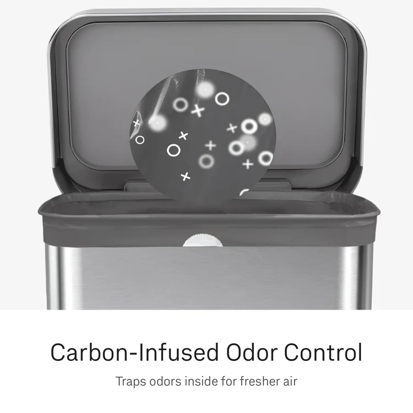 simplehuman Code H 100 Count Odorsorb® Custom Fit Liners, Drawstring Odor Absorbing Trash Bags, One-by-One Mess-Free Dispense, Extra Thick & Double Seamed, 50% PCR Plastic, 30-35 Liter / 8-9 Gallon