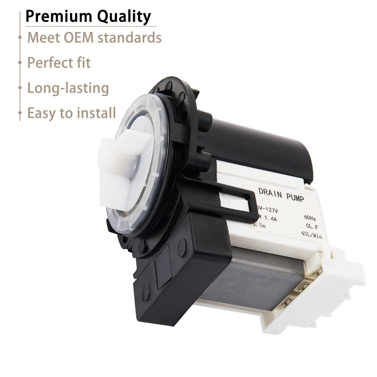 Siwdoy WM3499HVA Drain Pump Compatible with LG WM3570HVA WM3570HWA WM3470HVA WM3575CW WM3997HWA WM3988HWA WM3488HS WM4070HVA Washer Machines