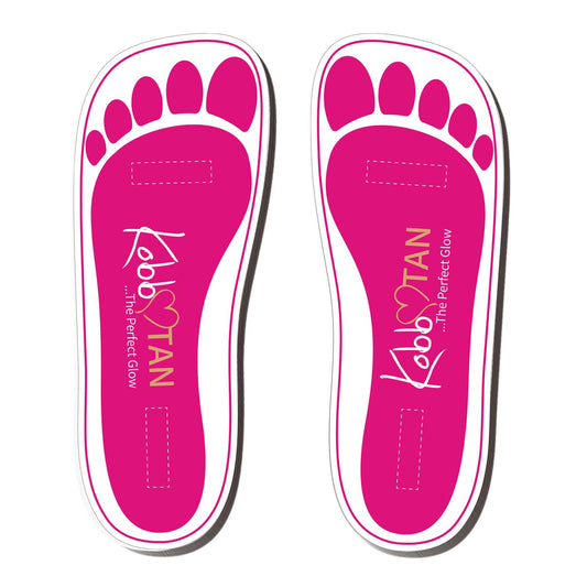 120 Pairs(240feets) Spray Tan Feet Pads in Pink For Sunless Spray Tanning