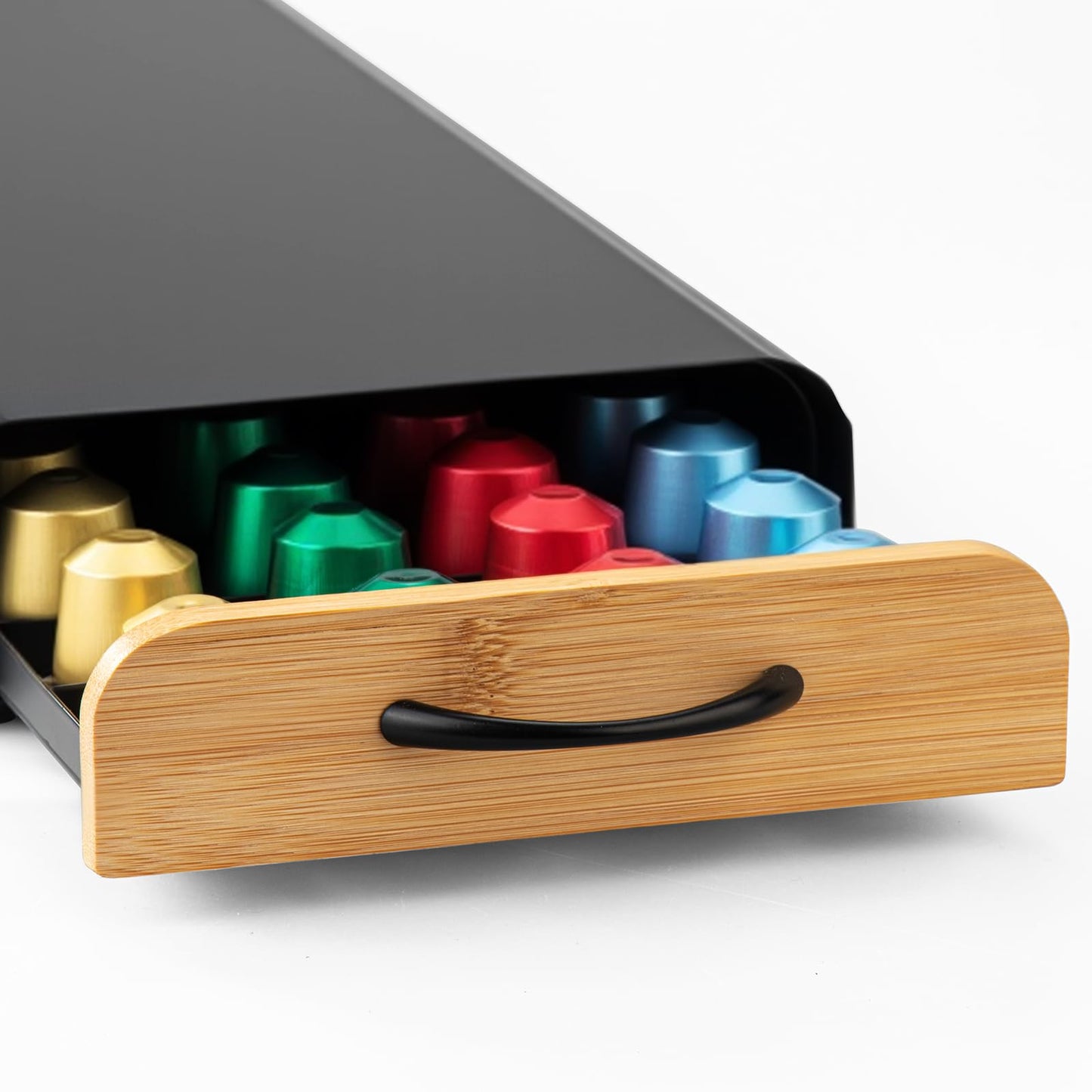 Coffee Pod Holder Drawer– serve for OriginalLine Capsules, Holds 40 Coffee Pods – Sleek Coffee Station Organizer with Anti-Slip Base