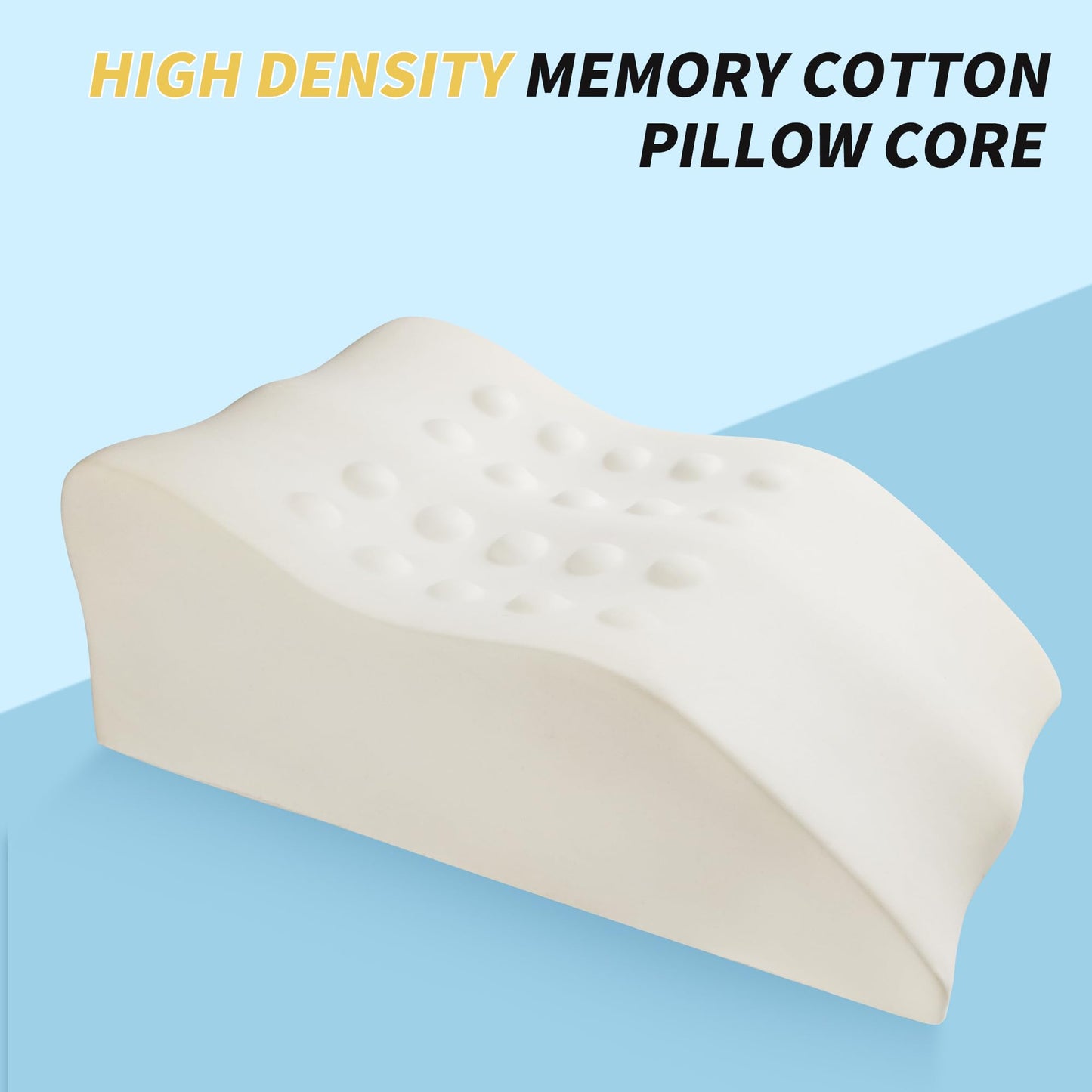 itcozy Leg Elevation Pillow with Soft Memory Foam, Wedge Pillow for Reading, Rest, Surgery, Relieves Back, Swelling, Hip, Knee Pain and Improves Blood Circulation