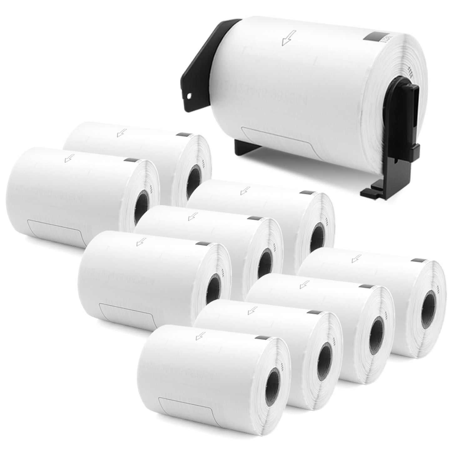 Label KINGDOM Replace for DK-1241 Brother 4" x 6" Die-Cut Large Shipping Label, 102 mm x 152 mm 200/Roll White Paper Address Label for QL-1100 QL-1110NWB Label Printer (10 Rolls+1 Frame)