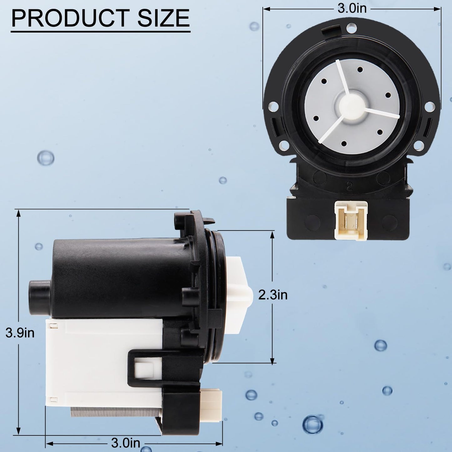 WF220ANW/XAA Washer Drain Pump Fit for Samsung Washer WF330ANW/XAA WF209ANW/XAA WF330ANB/XAA WF419AAW/XAA WF328AAW/XAA WF520ABP/XAA WF218ANB/XAA WF350ANR/XAA WF331ANW/XAA WF410ANR/XAA