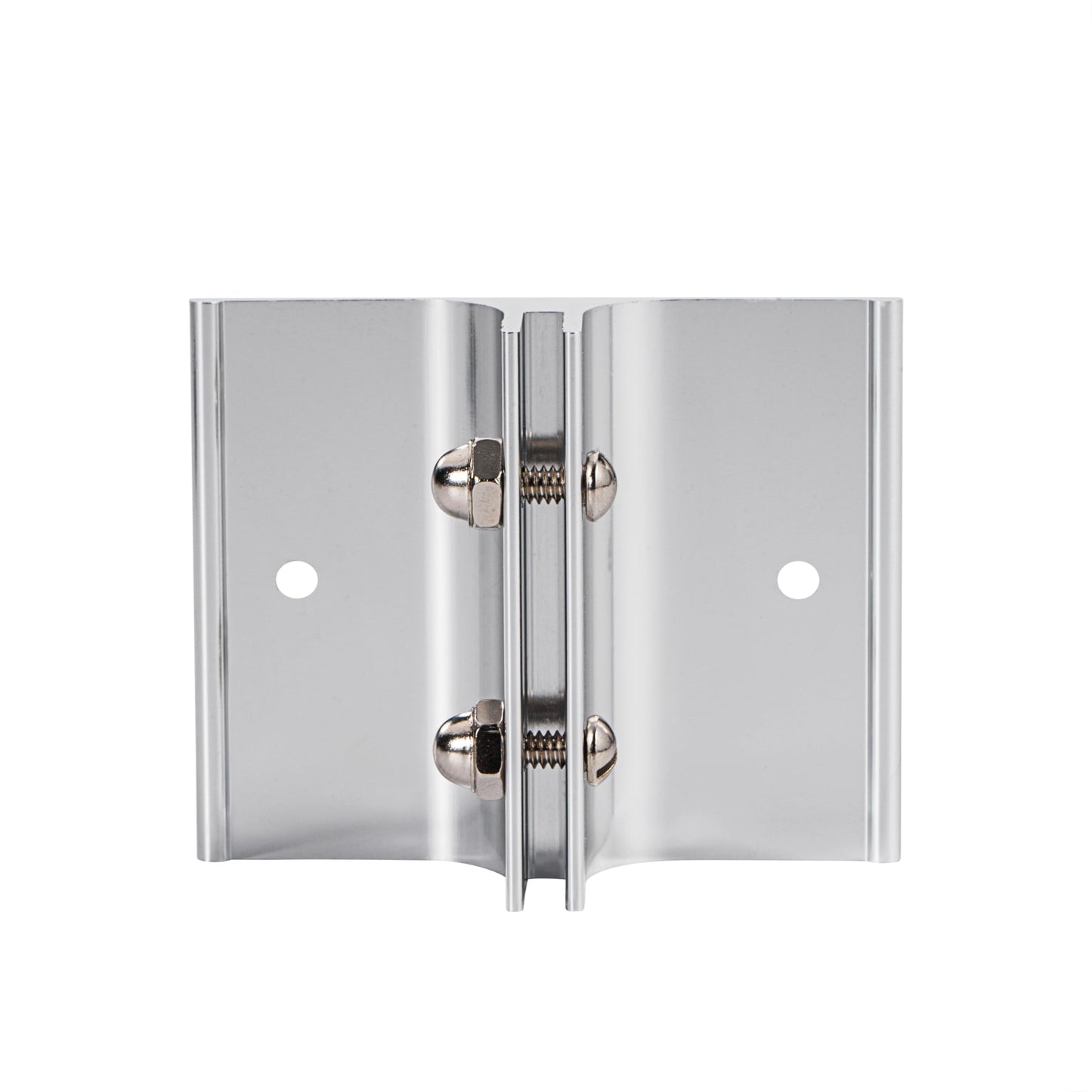 Aluminum Corridor Sign Holder, 10 Pack Direct Sign Mount Bracket, Design for Restroom, Conference Room Classic Silver Signs - 3" Length, 1/8" Substrate - Easy to Install