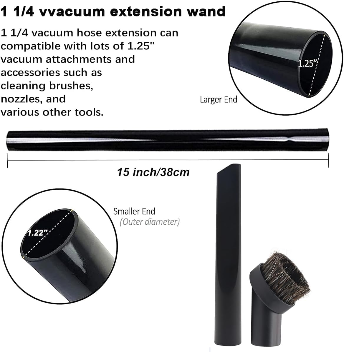 12 Pcs Vacuum Attachments Accessories for Shark Navigator Lift Away Attachments, Fit NV350 NV352 NV355 NV356E, Rotator NV500 NV501, Rocket HV301 Series Upright Vacuum, 1 1/4" (32mm) Vacuum Attachments